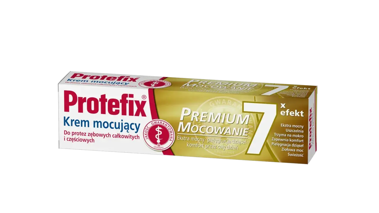 Protefix Krem mocujący – mocne mocowanie protez. Warto sprawdzić ranking klejów do protez zębowych, by wybrać najlepszy.
