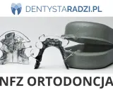 Aparat ortodontyczny NFZ. Dwa aparaty retencyjne i etui.