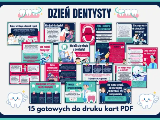 5 marca - Dzień Dentysty! Dowiedz się, kim jest dentysta, dlaczego warto chodzić na wizyty i jak dbać o uśmiech.